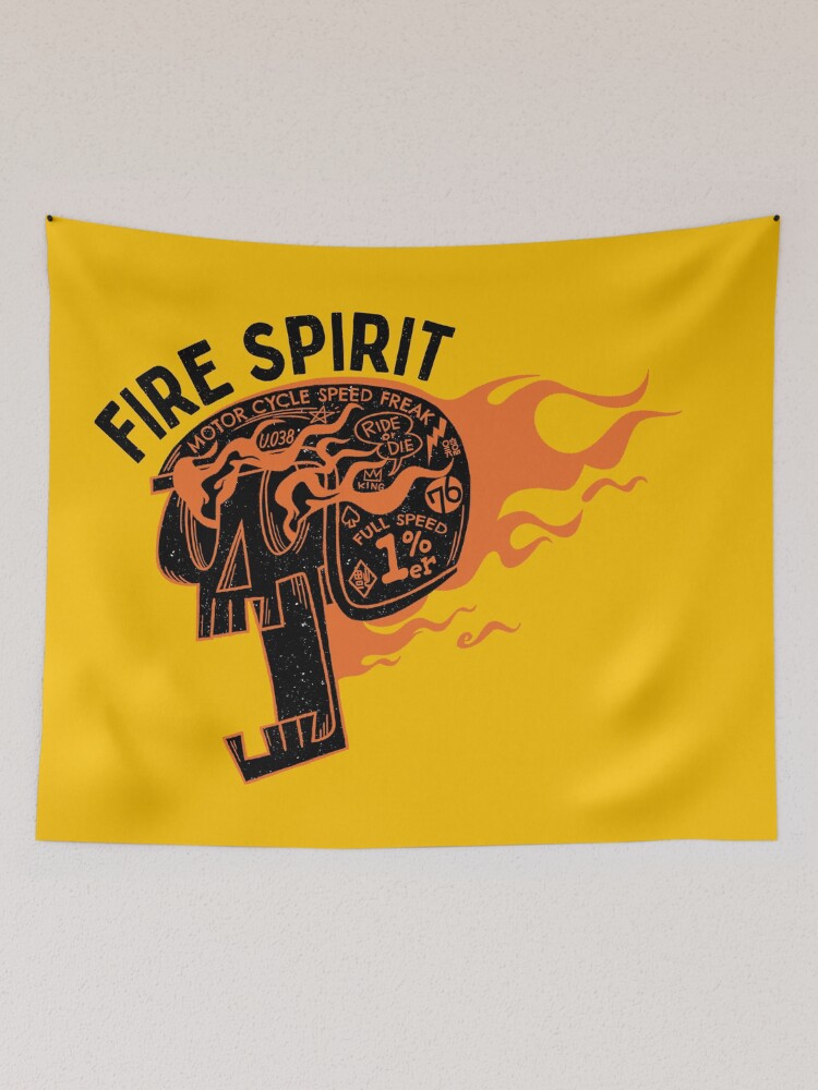 Thumbnail 2 of 3, Tapestry, Fire Spirit designed and sold by 038GemeralStore.