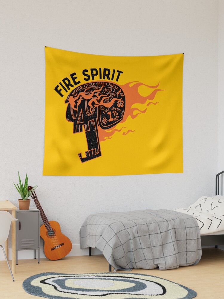 Thumbnail 1 of 3, Tapestry, Fire Spirit designed and sold by 038GemeralStore.