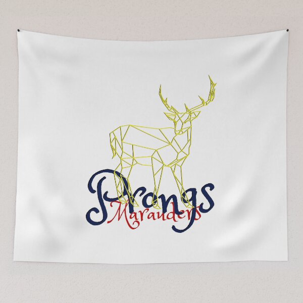 Item preview, Geometric Stag – James Potter Animagus | Marauders Tribute Art designed and sold by Fanatic Nerd.