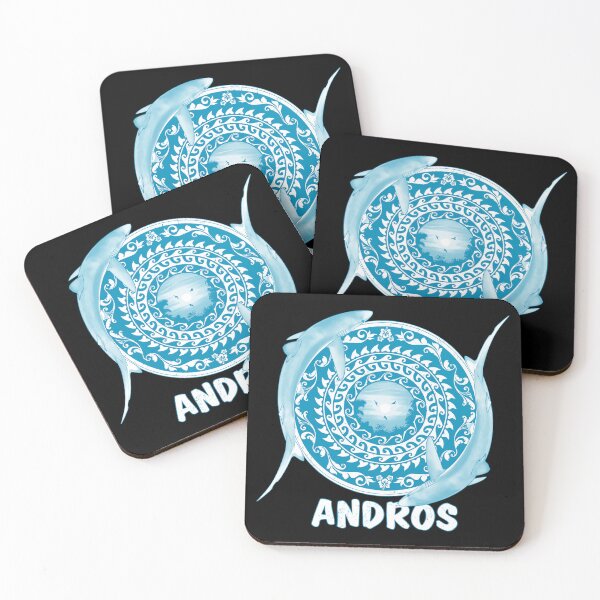 Item preview, Blue shark Andros Bahamas designed and sold by NicGrayGraphic.