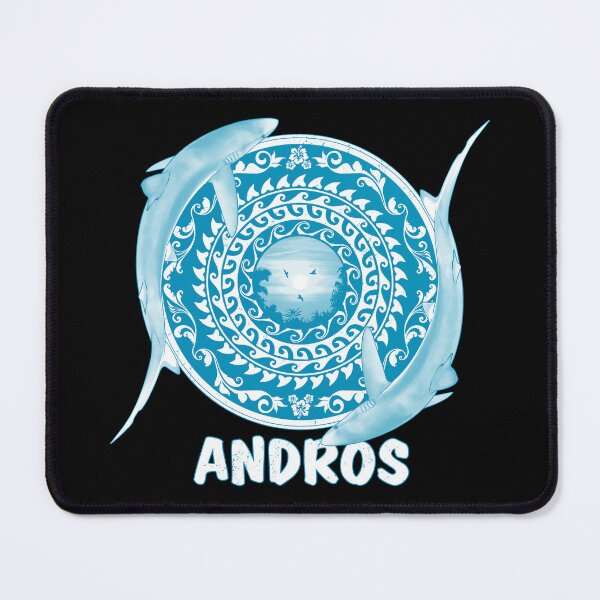 Item preview, Blue shark Andros Bahamas designed and sold by NicGrayGraphic.