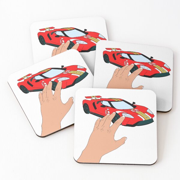 Item preview, Red Race Car with hand extending to it designed and sold by PurplePrintsSup.