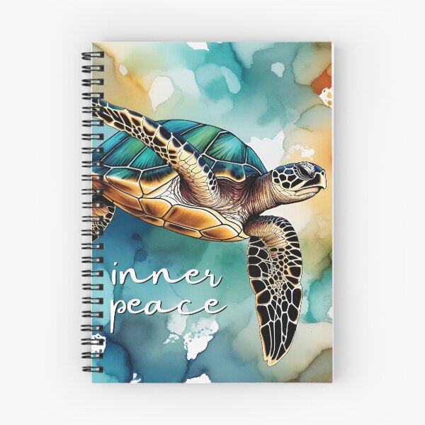 Item preview, Beneath the waves - watercolor Turtle - inner peace designed and sold by SolaoLab.