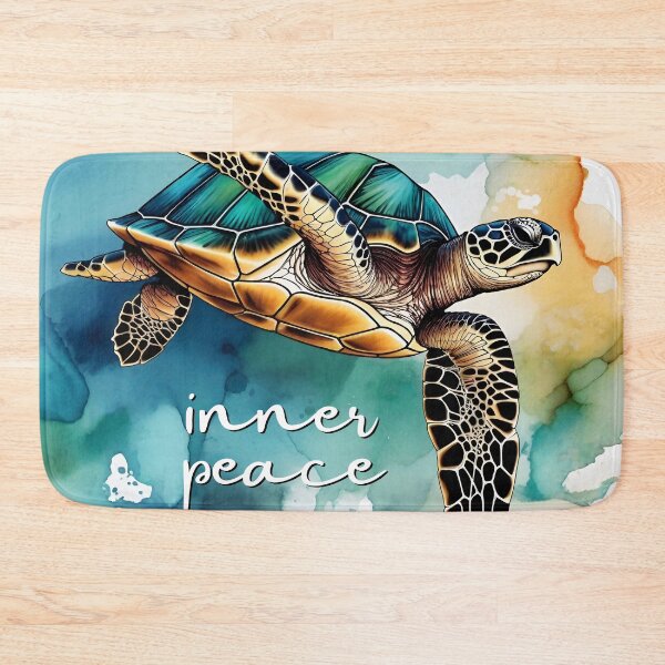 Item preview, Beneath the waves - watercolor Turtle - inner peace designed and sold by SolaoLab.