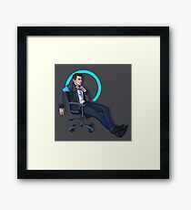 Hard day. Framed Print