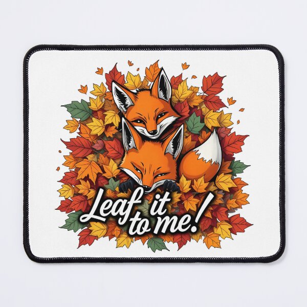 Item preview, Mischievous Fox Duo – Autumnal Leaf Charm designed and sold by latelierdechris.