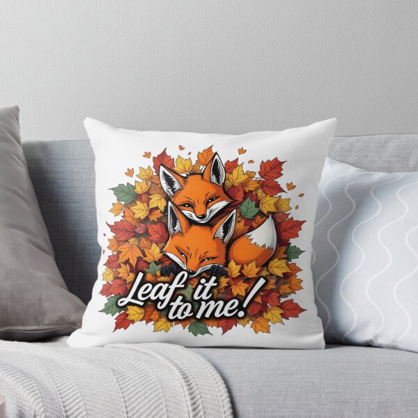 Item preview, Mischievous Fox Duo – Autumnal Leaf Charm designed and sold by latelierdechris.