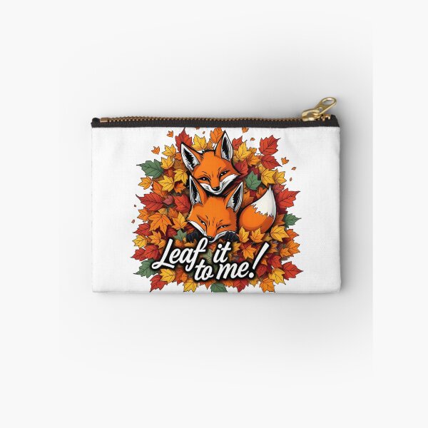 Item preview, Mischievous Fox Duo – Autumnal Leaf Charm designed and sold by latelierdechris.