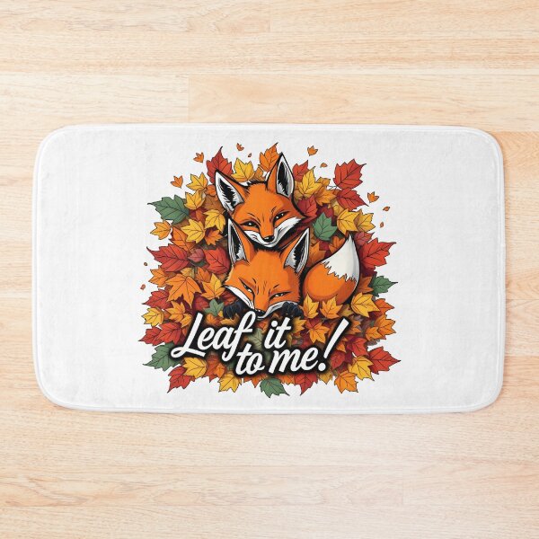 Item preview, Mischievous Fox Duo – Autumnal Leaf Charm designed and sold by latelierdechris.