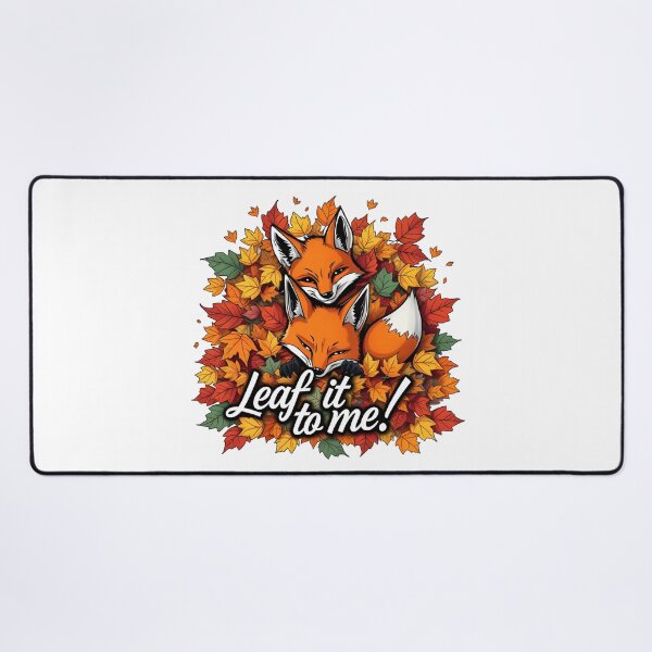 Item preview, Mischievous Fox Duo – Autumnal Leaf Charm designed and sold by latelierdechris.