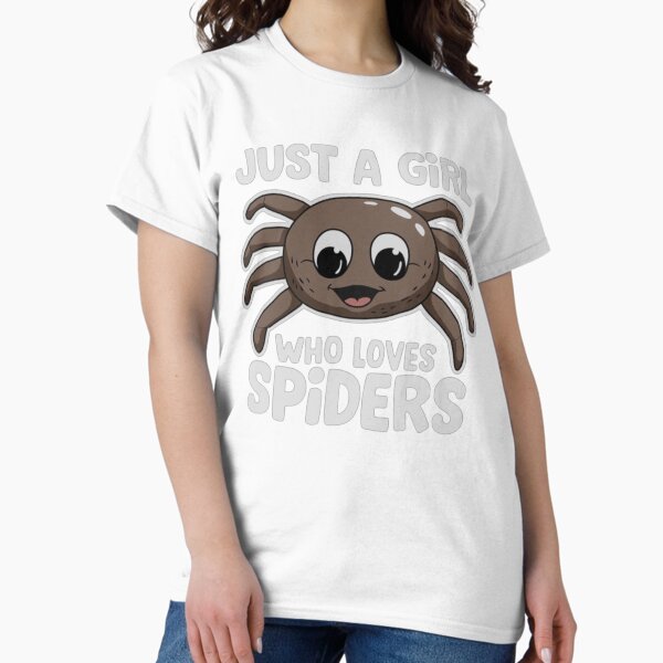 Item preview, A girl who loves spiders, funny spider, jumping spider designed and sold by cookma.