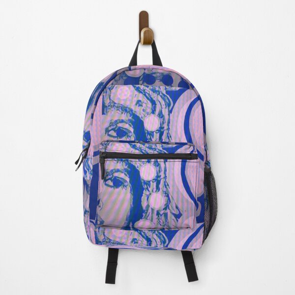 Item preview, Black woman surrounded by pink and dark blue circles designed and sold by Dustydesert1.