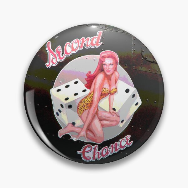 Item preview, WW2 Second Chance Noseart Bomber Girl  designed and sold by QuirkyDesign101.