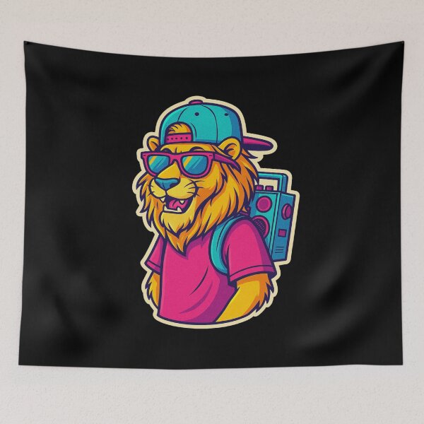 Item preview, Cool Lion Retro Vibes designed and sold by M-ormin.
