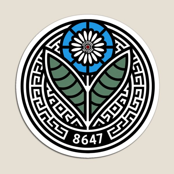 Artikel-Vorschau von 8647 Subtiles Anti-Trump Anti-MAGA 86 47 Blaues Blumenmuster - Eye Voodoo, designt und verkauft von eyevoodoo.