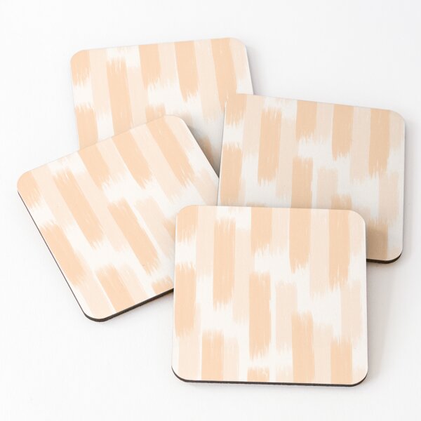 Item preview, Peach Abstract Vertical Brush Strokes designed and sold by JulzPink.
