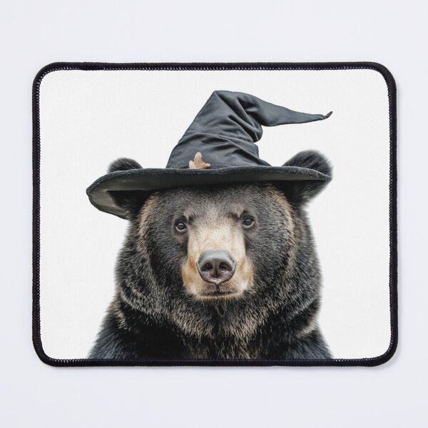 Item preview, Bear Wearing Halloween Witch Hat designed and sold by LazyOwlStore.