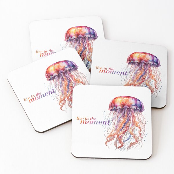 Item preview, Live in the moment - Watercolor Jellyfish designed and sold by SolaoLab.