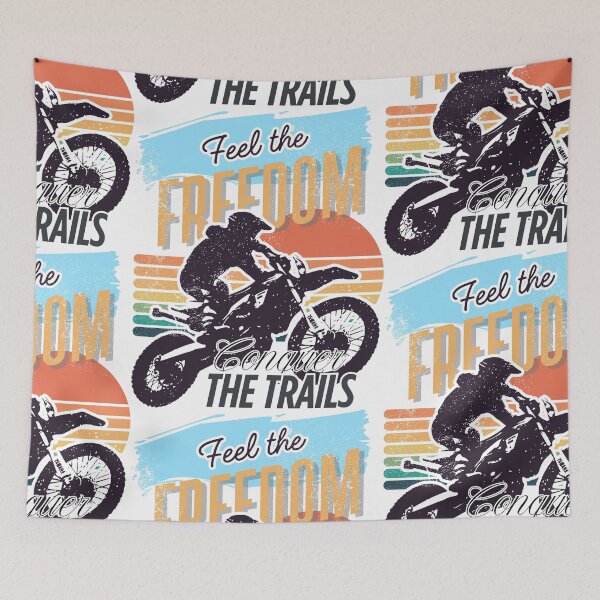 Item preview, Feel The Freedom Black Rider Red Sunset Ride designed and sold by SplashTastic.