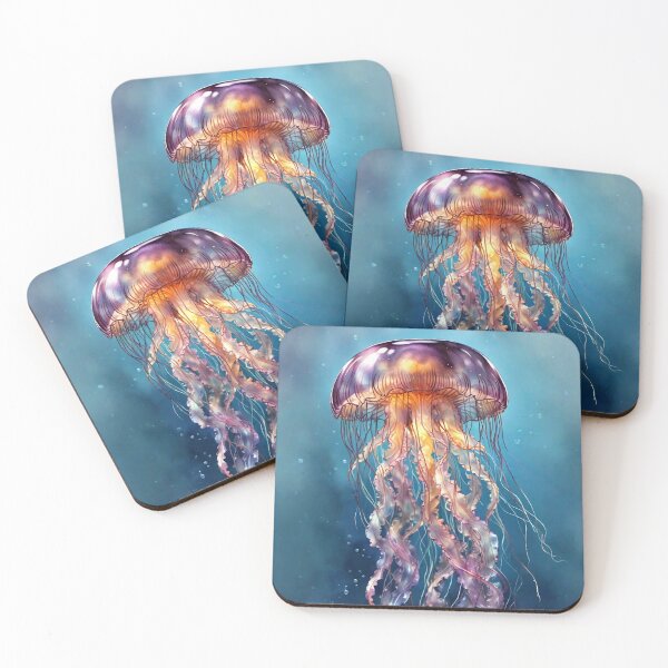 Item preview, Transparent Watercolor Jellyfish designed and sold by SolaoLab.