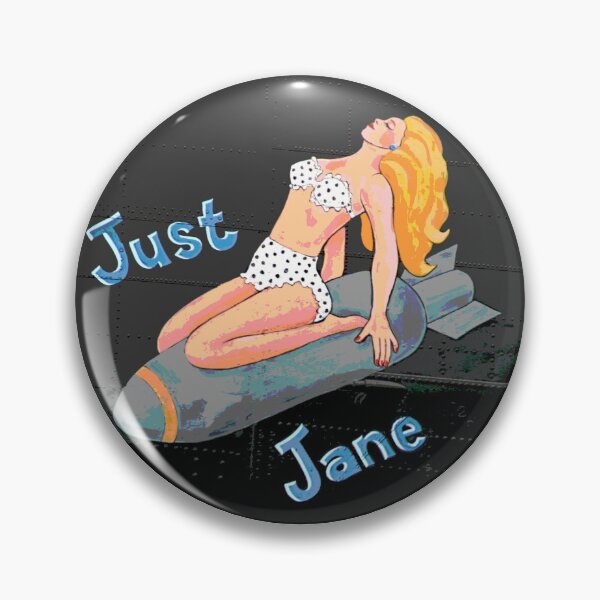 Item preview, WW2 Just Jane Noseart Bomber Girl designed and sold by QuirkyDesign101.