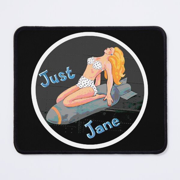 Item preview, WW2 Just Jane Noseart Bomber Girl designed and sold by QuirkyDesign101.