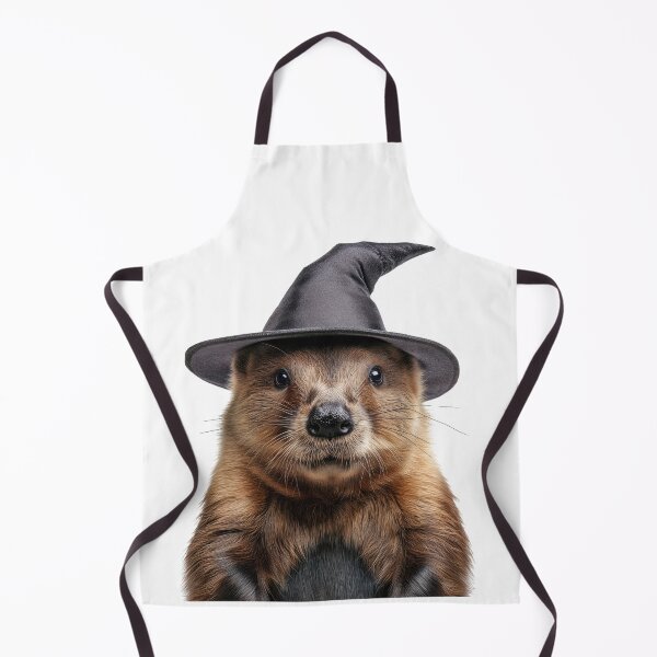 Item preview, Beaver Wearing Halloween Witch Hat designed and sold by LazyOwlStore.