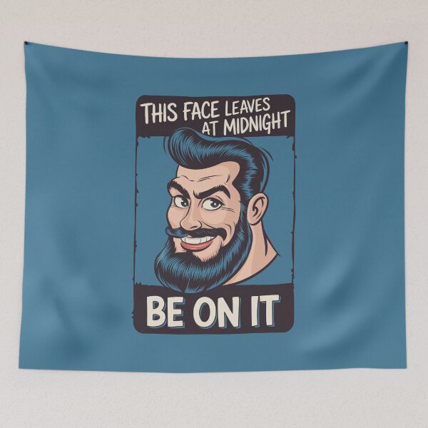 Item preview, This Face Leaves At Midnight | Vintage Illustration  designed and sold by Mattk270.