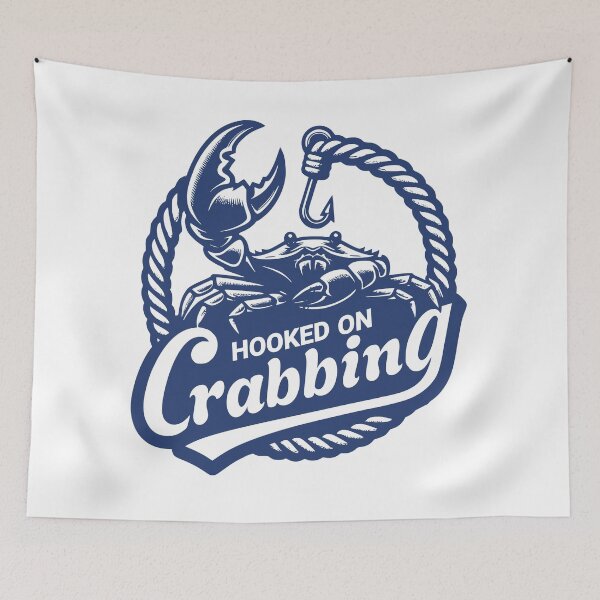 Item preview, Hooked on crabbing designed and sold by Graffik-Peeps.