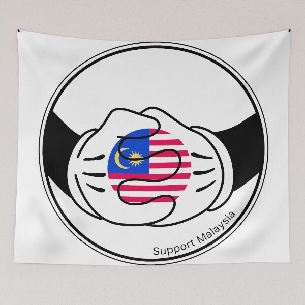 Item preview, Embracing Malaysia: Hands of Unity and Support designed and sold by We-Open-Minds.