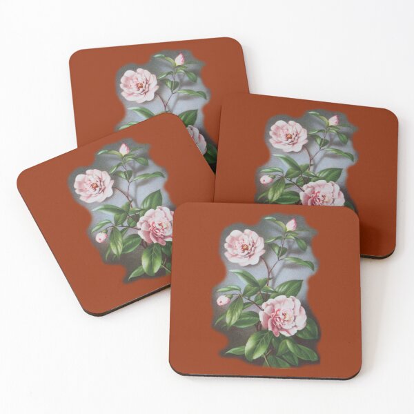 Item preview, Art by Mike watercolor drawing botany flowers blossom nature pink red rose designed and sold by allartbymike.