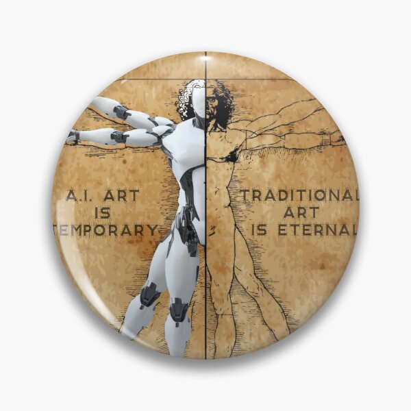 Item preview, AI art is Temporary - Traditional Art is Eternal designed and sold by Mangumba.