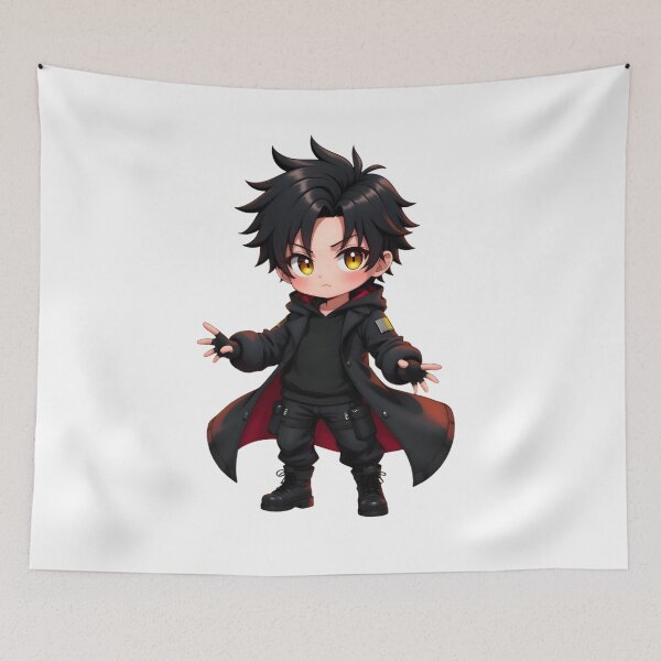 Item preview, Anime Boy Agent - In the Shadow of the Night designed and sold by  VectorArtFactory.