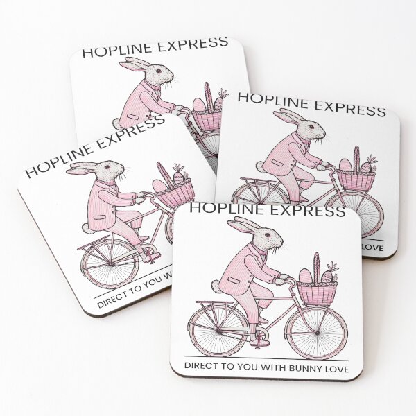 Item preview, Easter Hopline Express Retro Bunny designed and sold by LuminOrb.