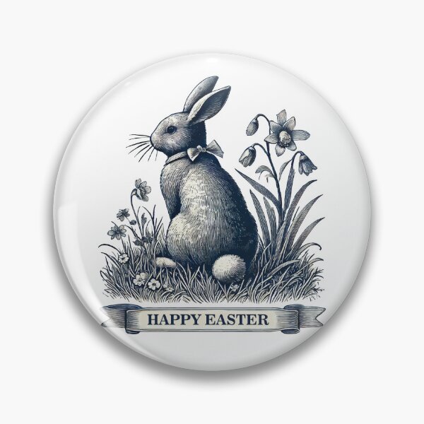 Item preview, Easter Bunny Vintage Retro Cottagecore Aesthetics designed and sold by LuminOrb.