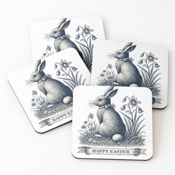 Item preview, Easter Bunny Vintage Retro Cottagecore Aesthetics designed and sold by LuminOrb.