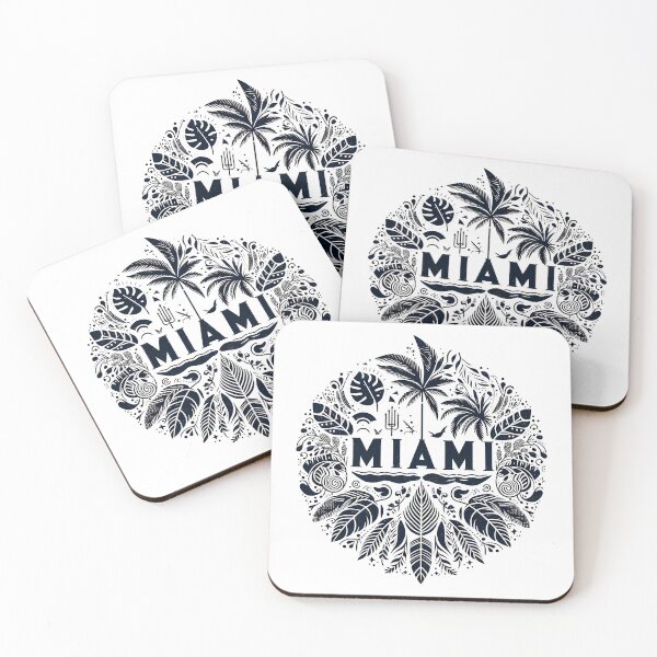 Item preview, Miami Florida Boho Vibes – Retro Beach Art for Sun Seekers designed and sold by OzzFrequency.