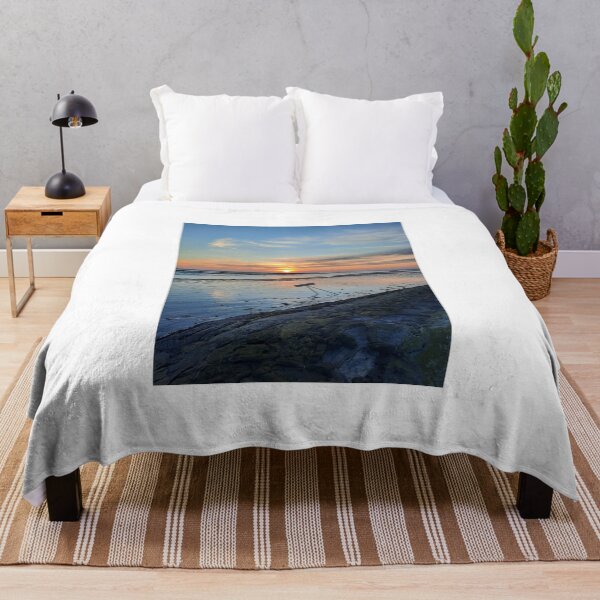 Item preview, Art by Mike Photography Photo on the North Sea beach with romantic sunset, Theme III designed and sold by allartbymike.