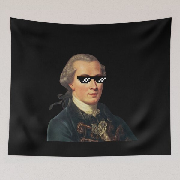 Item preview, Immanuel Kant with pixel sunglasses designed and sold by Cleanthes.
