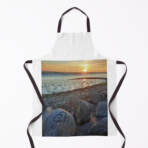 Item preview, Art by Mike Photography Photo on the North Sea beach with romantic sunset, Theme III designed and sold by allartbymike.