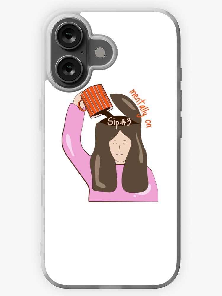 Thumbnail 1 of 5, iPhone Case, Mentally on My Third Coffee – Funny Iced Coffee Quote for Caffeine-Obsessed Girls designed and sold by DunkinFan.
