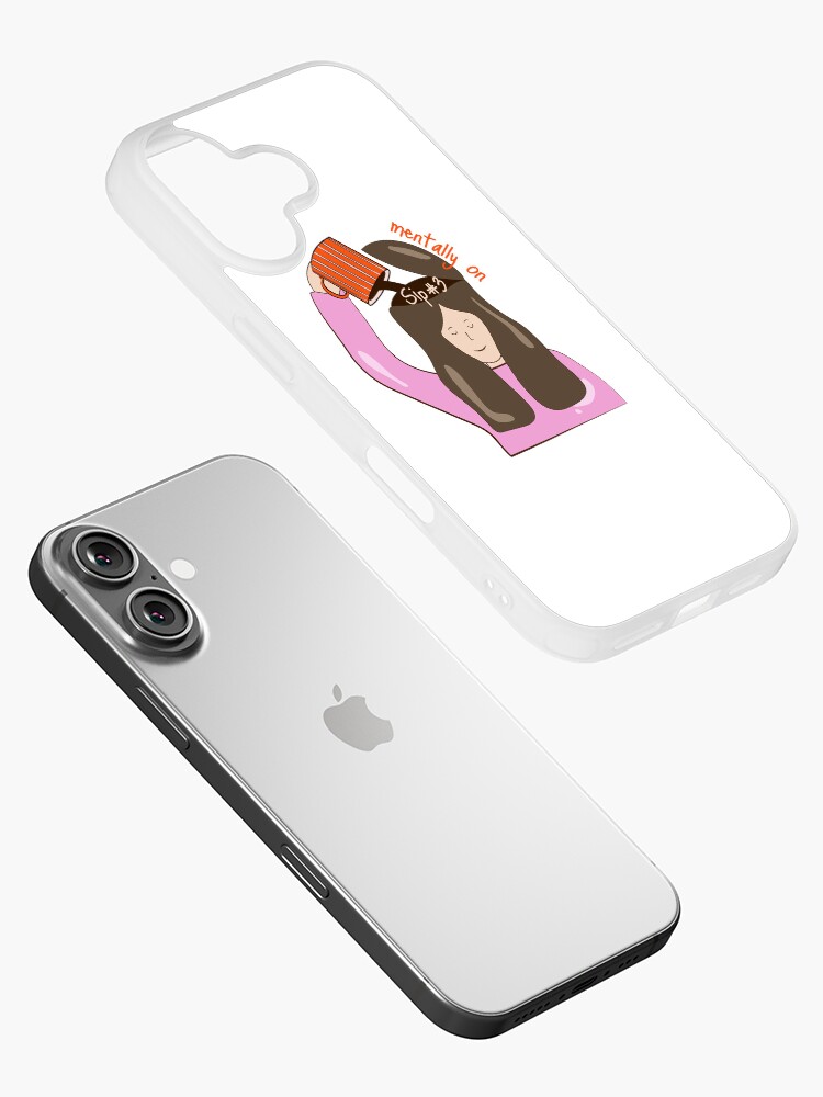 Thumbnail 2 of 5, iPhone Case, Mentally on My Third Coffee – Funny Iced Coffee Quote for Caffeine-Obsessed Girls designed and sold by DunkinFan.