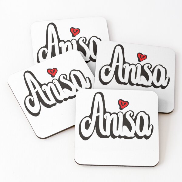 Item preview, Anisa popular girls first name in white. Top 100 Personalized personalised Anisa designed and sold by Artonmytee.