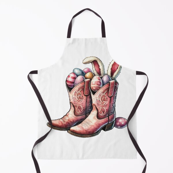 Item preview, Easter Retro Cowboy Boots With Eggs designed and sold by LuminOrb.