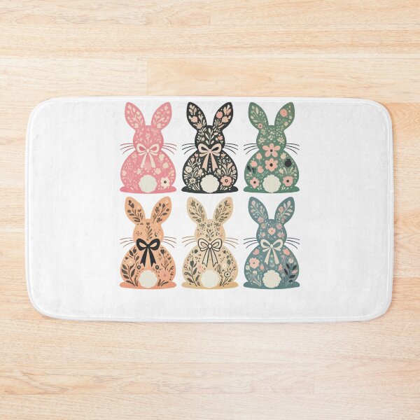 Item preview, Easter Flower Bunny Retro Vintage Style designed and sold by LuminOrb.