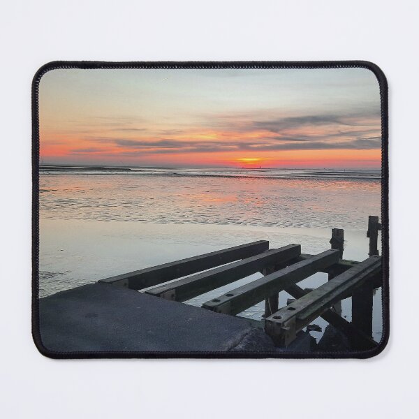 Item preview, Art by Mike Photography Photo of a rocky path on the beach. Pier leading into the sea. designed and sold by allartbymike.