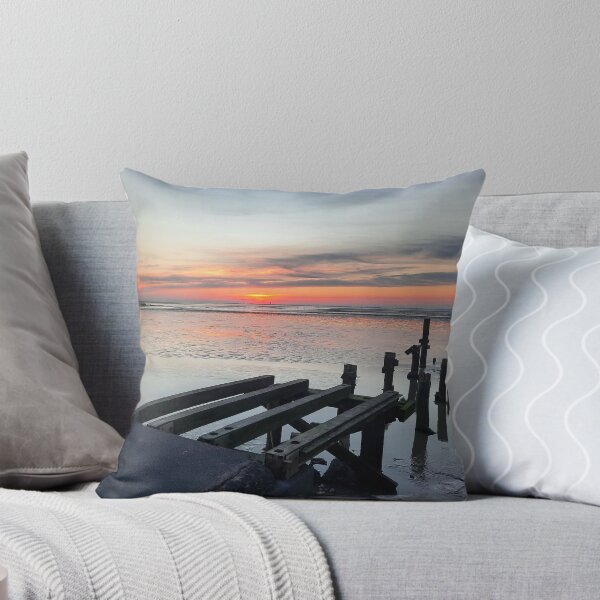 Item preview, Art by Mike Photography Photo of a rocky path on the beach. Pier leading into the sea. designed and sold by allartbymike.