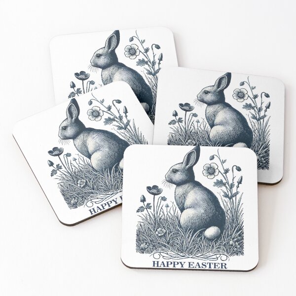 Item preview, Easter Bunny Retro Vintage Cottagecore Style designed and sold by LuminOrb.