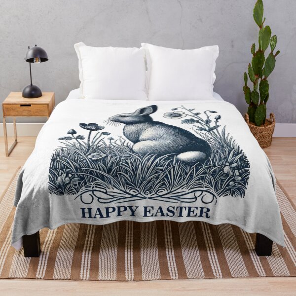 Artikelvorschau, Ostern Hase Retro Vintage Cottagecore Stil entworfen und verkauft von LuminOrb.