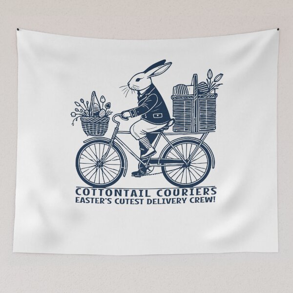 Item preview, Easter Cottontail Couriers Retro Aesthetics designed and sold by LuminOrb.
